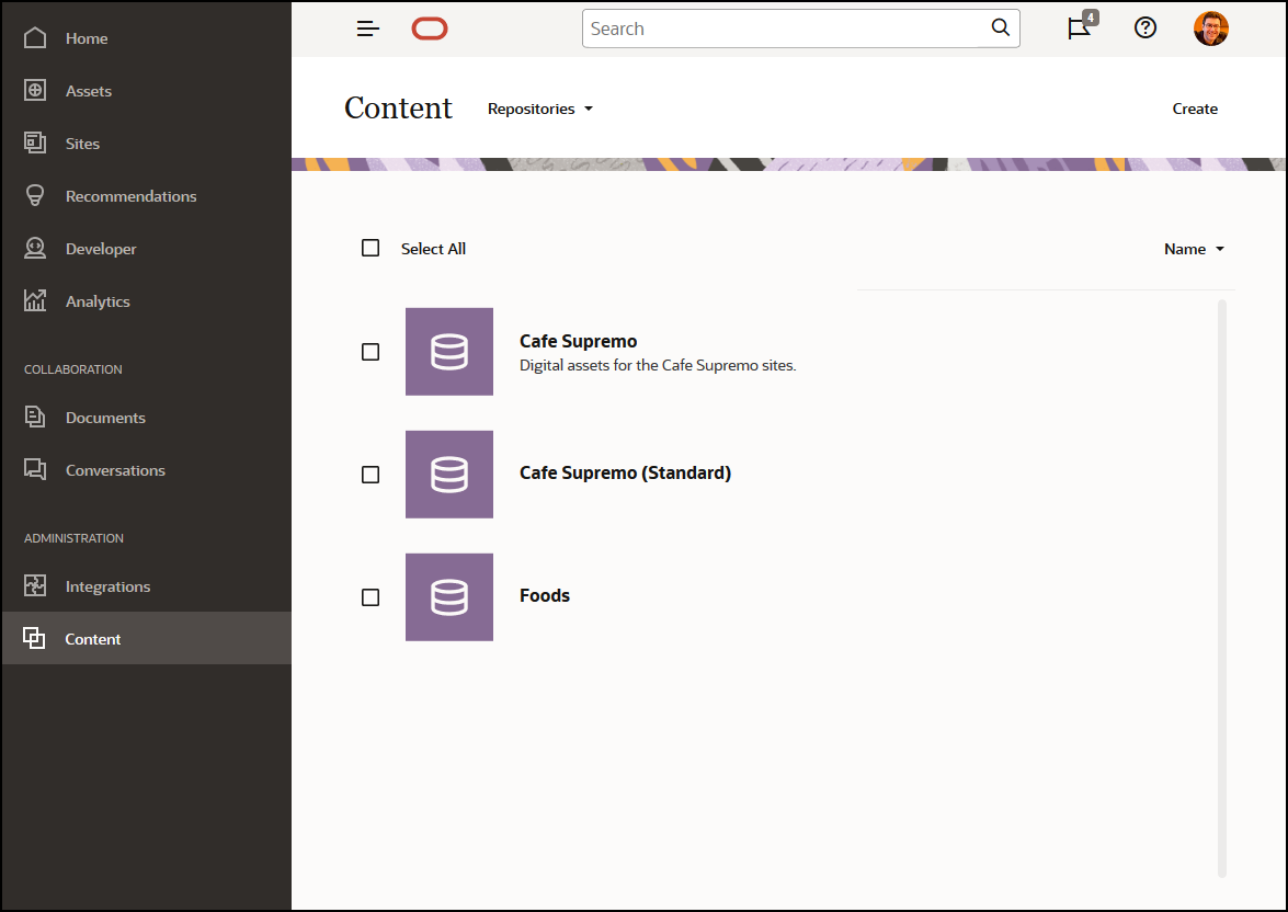 Pagina repository-ului