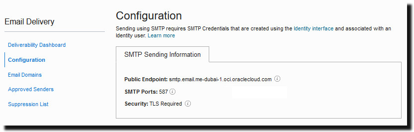Sidan E-postkonfiguration