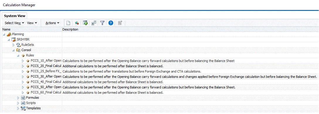 访问 Calculation Manager