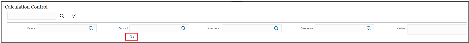 Q4 顯示在 Period 維度下方的「計算控制」頁面