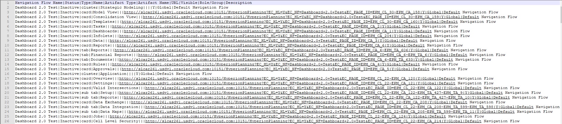 使用記事本檢視的範例直接 URL 匯出檔案