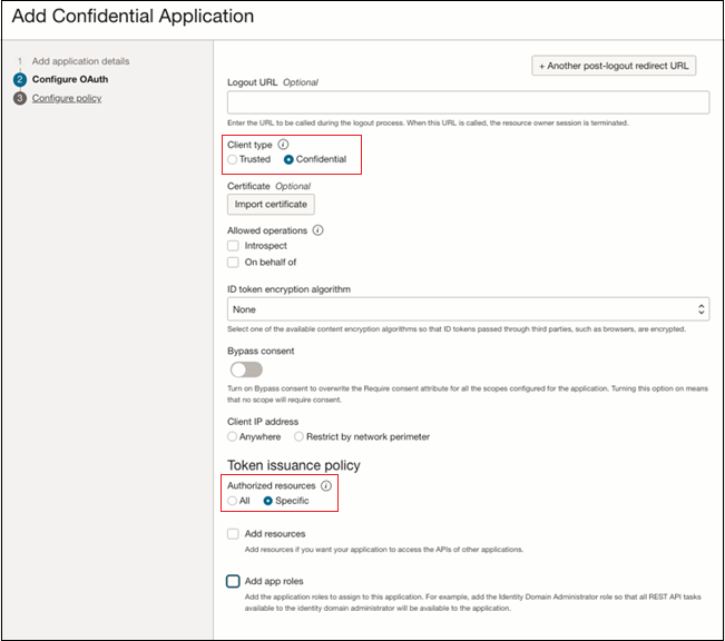 機密應用程式的設定 OAuth 詳細資料 機密應用程式的設定 OAuth 詳細資料