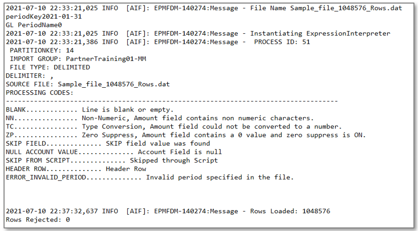 影像顯示，載入至 TDATASEG_T 表格的作業已執行完畢。