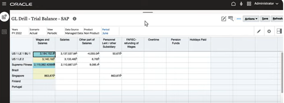 影像顯示工作台中的 SAP Gl 表單。