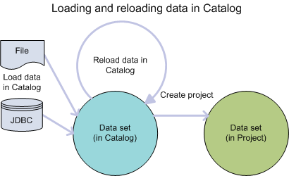 A workflow diagram of load and reload.