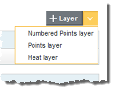 Add layer list showing the layer types