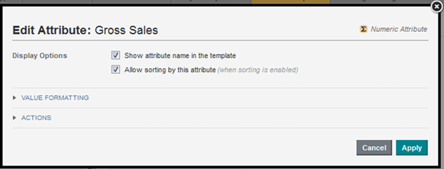 Edit Attribute dialog for a Details Template attribute
