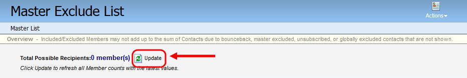 An image of a red arrow pointing towards the update button.
