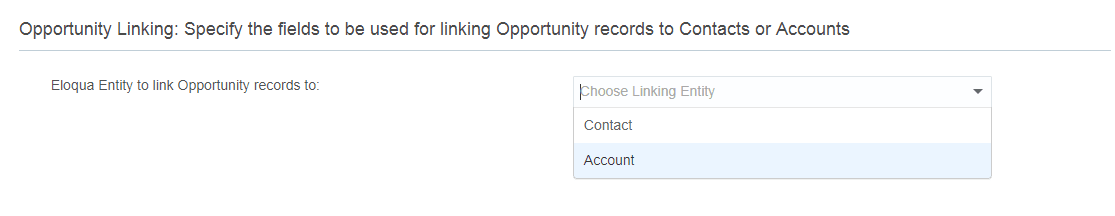 Image of the Create Import page showing the Opportunity Linking section