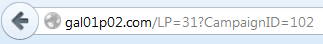 An image of a URL showing a CampaignID.