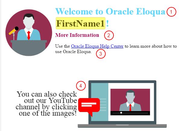 An image of an email with shared content being included.