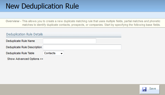 An image of the Deduplication Rule Details section.