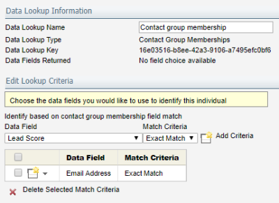 An image showing a contact group web data lookup