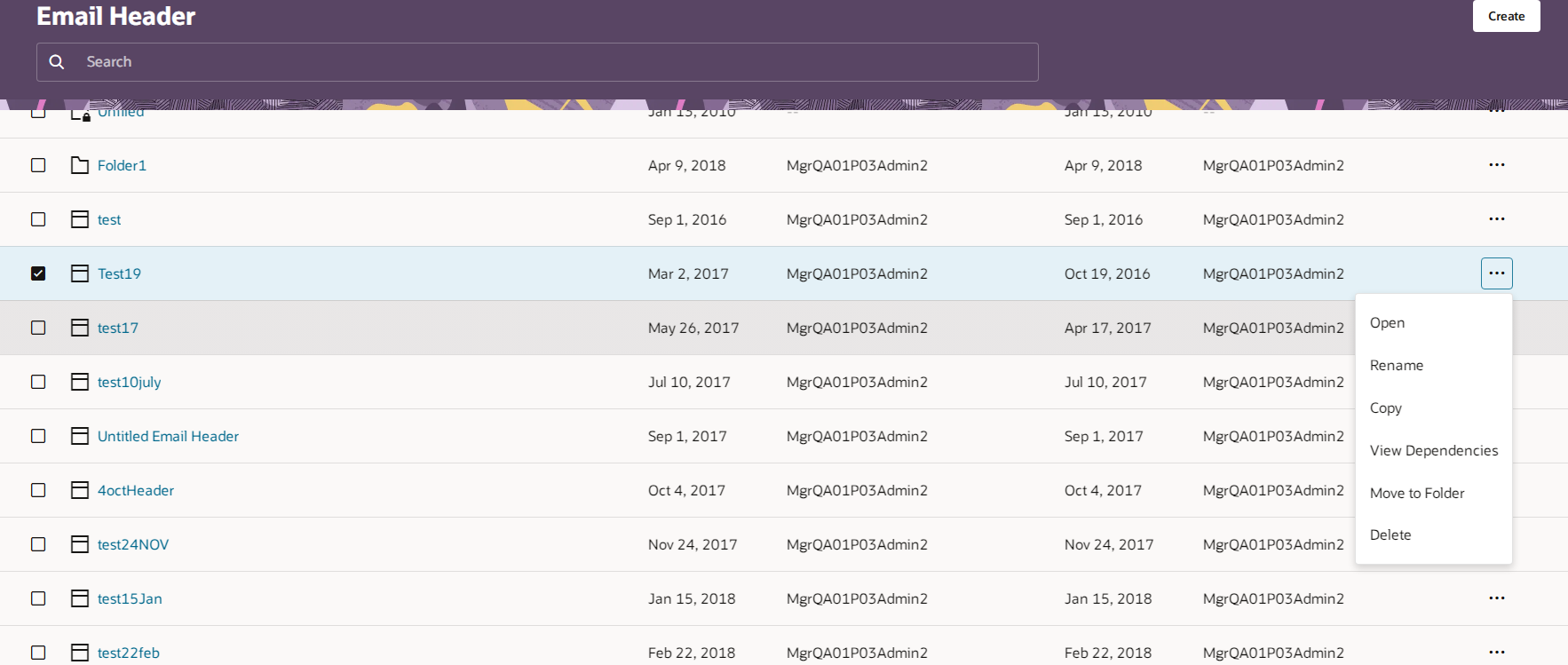 Managing email headers and footers