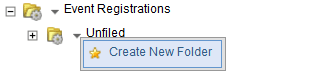 An image of a folder's drop-down menu with Create New Folder highlighted.