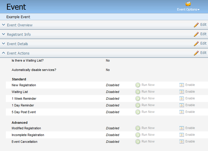 An image of the Event page.