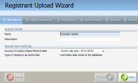 An image of the Registrant Upload Wizard.