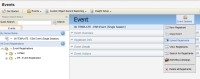 An image of the Event Options menu with Upload Registrants highlighted.
