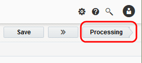 An image of the Processing button.