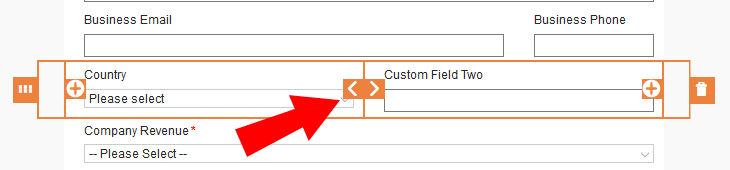 An image of arrows used to resize columns.