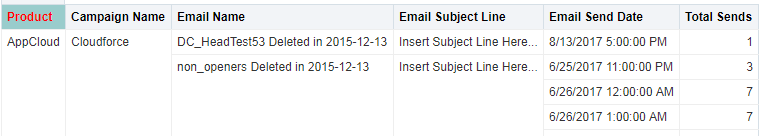 An image of the preview pane that shows formatting changes to a column header