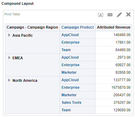 An image showing the updated pivot table after applying selection steps