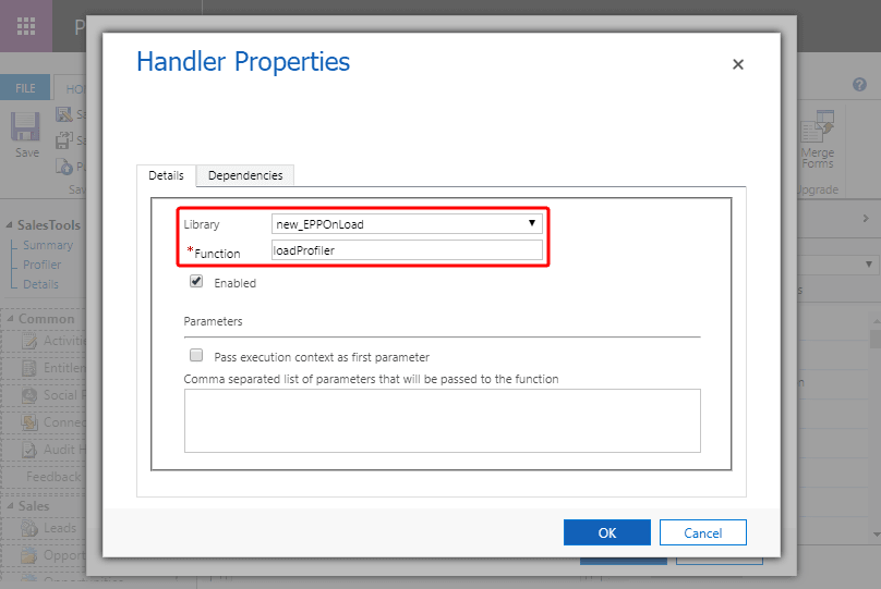 An image of the Home tab of the contact form editor window highlighting Form Properties