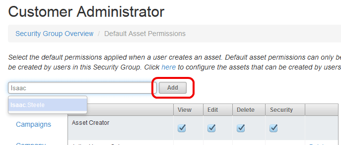 An image of the Add button.