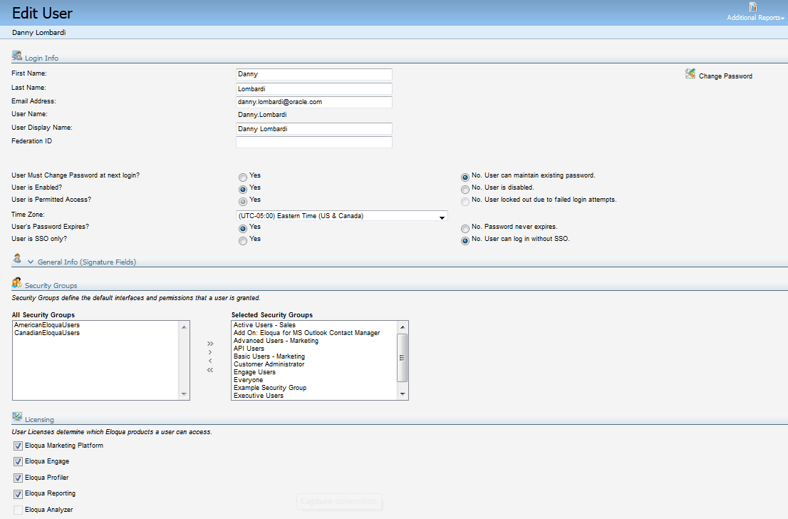 An image of a user profile.