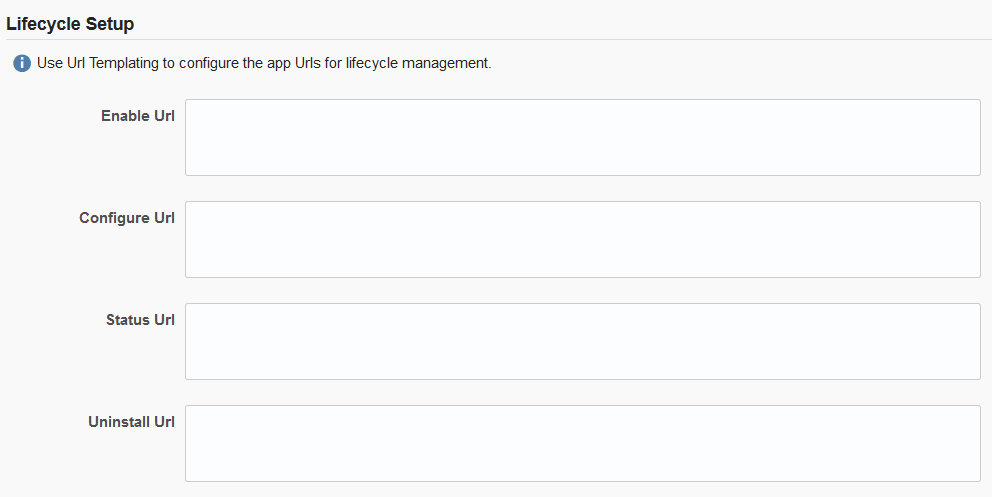 An image of the App Lifecycle Setup page An image of the App Lifecycle Setup page