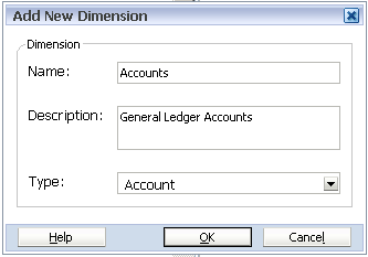 Add New Dimension dialog box.