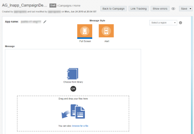 Image du concepteur de messages In-App