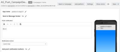 Image du concepteur de messages Push