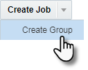 Capture d'écran illustrant le mode d'accès à l'option Créer un groupe