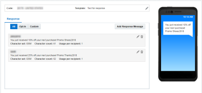 Image représentant plusieurs messages de réponse