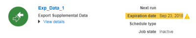 Immagine di un job con data di scadenza