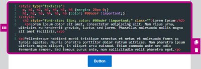 Imagem de um bloco de conteúdo de código HTML