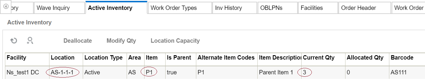 assembly location quantity