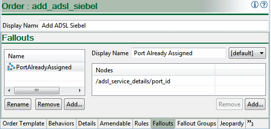 Shows a fallout configured in OSM.