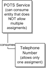 Example: entity restricted from multiple assignements.