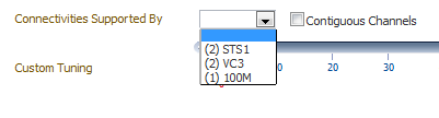 Connectivities Supported By list