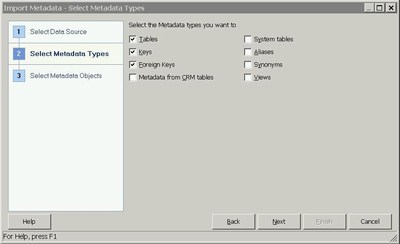 Select Metadata Types