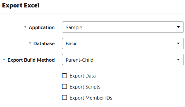 Obrázok dialógového okna Export Excel (Exportovať do programu Excel) v sekcii Jobs (Úlohy).