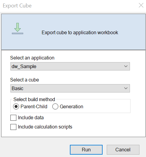 K&uuml;p tasarlayıcı k&uuml;p dışa aktarma iletişim kutusunun resmi.