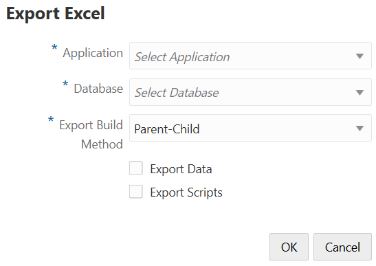 「匯出 Excel 工作」對話方塊的圖像。