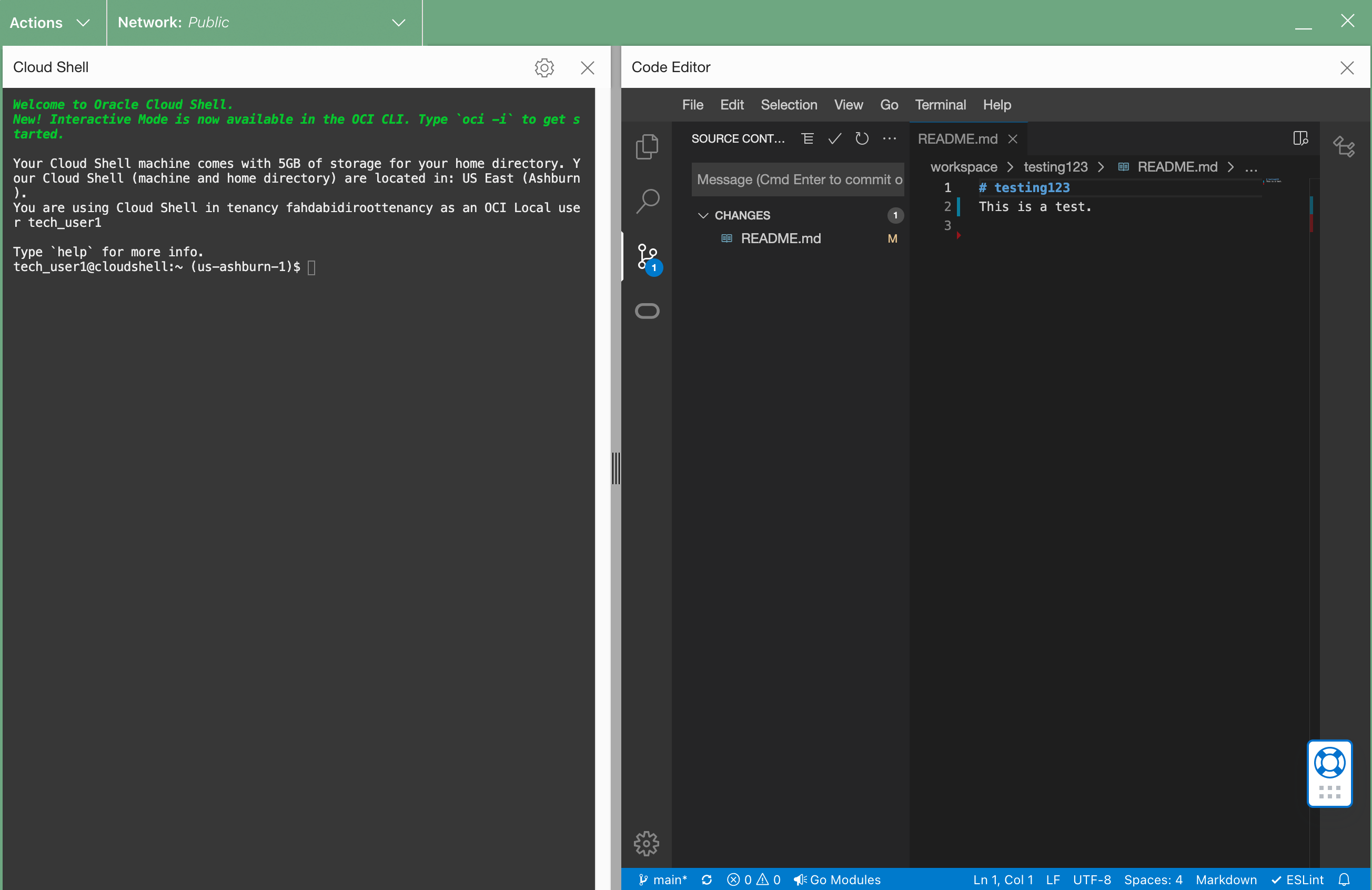 Gestapelte Ansicht des Codeeditors