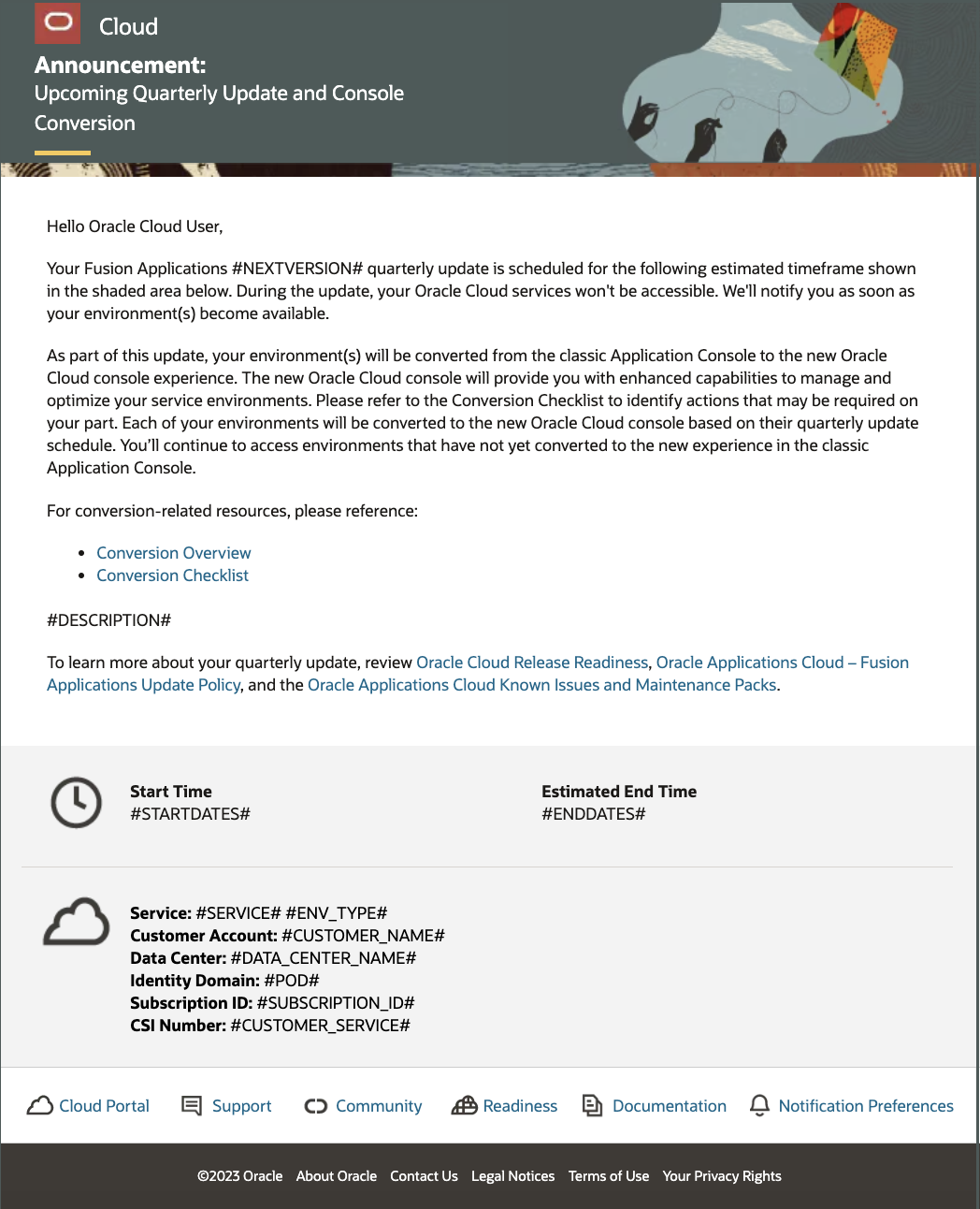 Bild der E-Mail, die an ausgewählte Kunden gesendet wurde