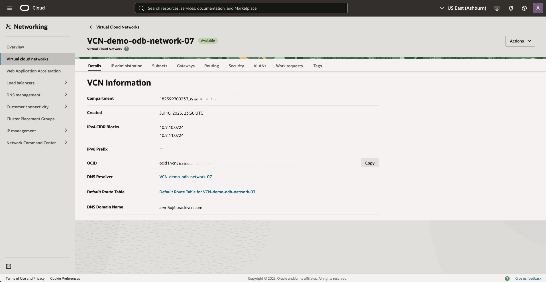 In diesem Screenshot wird gezeigt, wie Sie den DNS-Resolver-Link abrufen.
