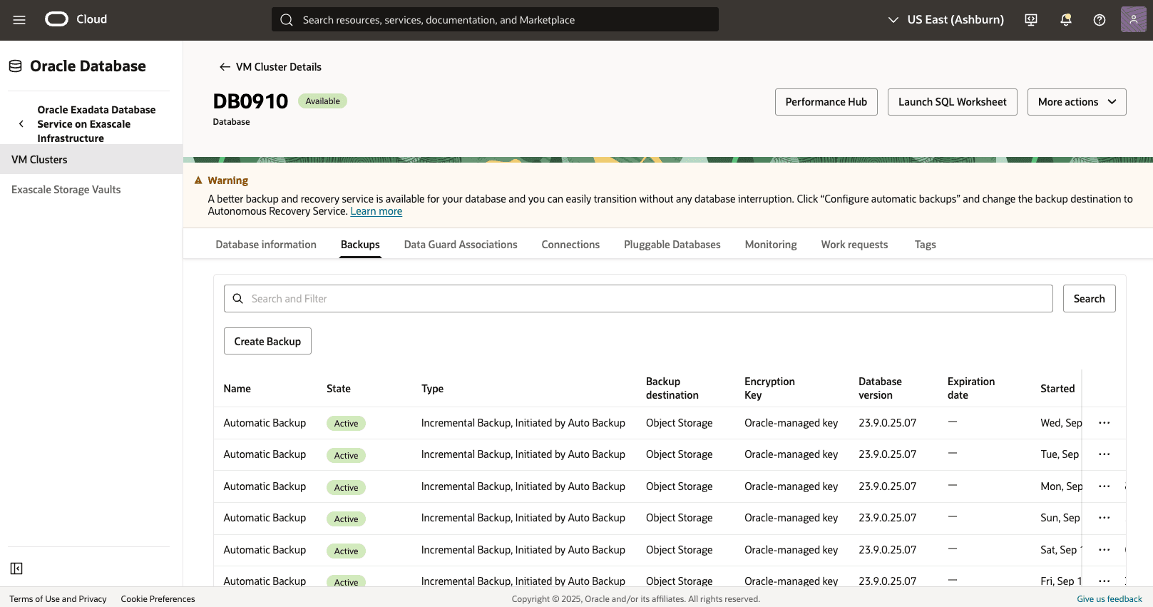 Ein Screenshot des manuellen Backup-Prozesses. Ein Screenshot des manuellen Backup-Prozesses.