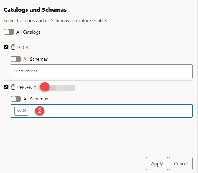 About the Federated Catalog Page